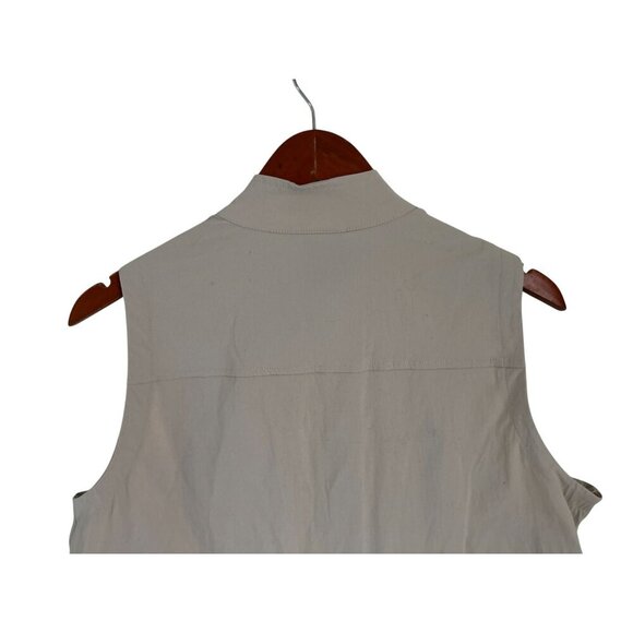 TORRID Happy Camper Stretch Woven Light Weight Active Vest Beige Size Large/12 - Picture 10 of 13